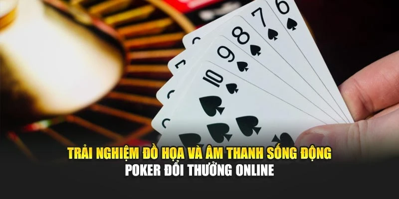 Trải nghiệm đồ họa và âm thanh sống động Poker đổi thưởng online