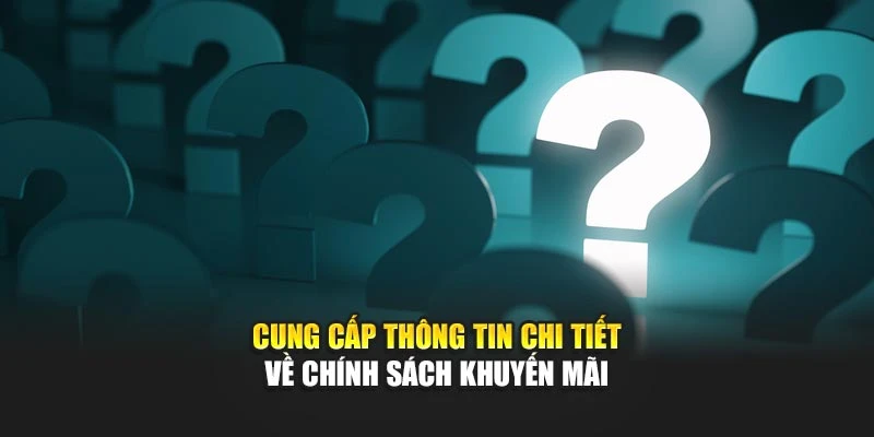 Cung cấp thông tin chi tiết về chính sách khuyến mãi